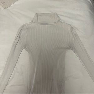 White turtle neck
